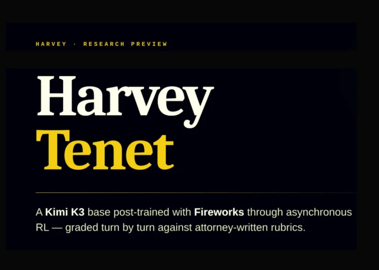 Harvey Unveils Tenet, a Kimi K3 Legal Agent Model